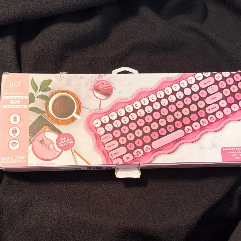 iJoy Wave Sync Pink Wireless Keyboard